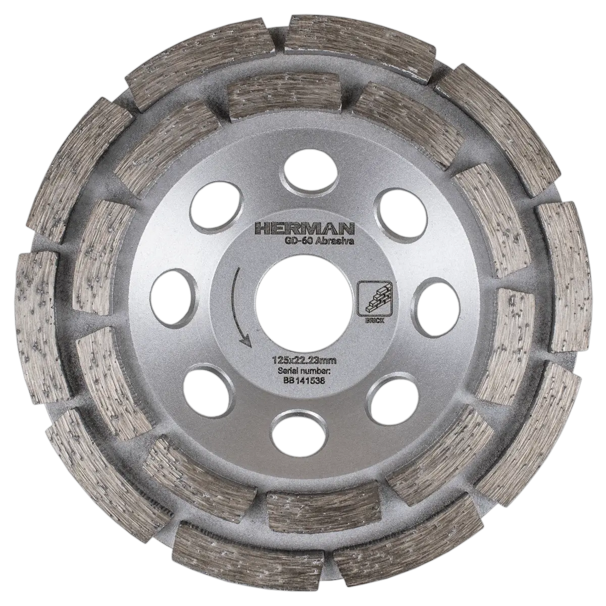 Diamant-Schleifscheibe HERMAN GD-60 Abrasiva Zum Grobschleifen von Mauerwerk