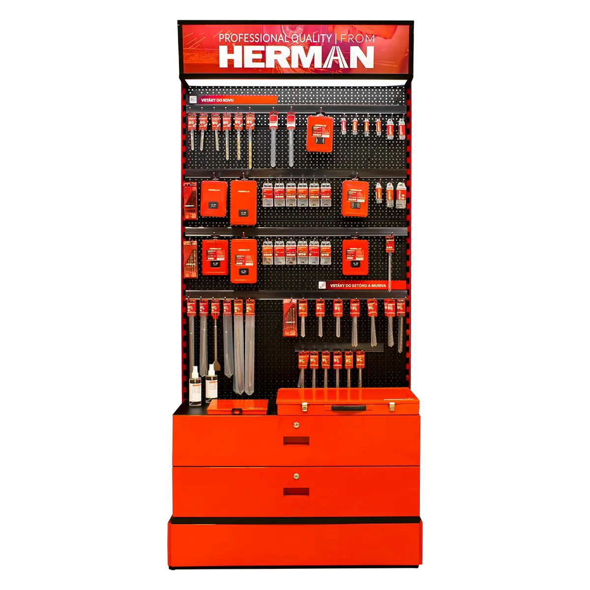 Verkaufsstand Panel MODUL SS P / B 1360+ Stück HERMAN Produkte 97800202