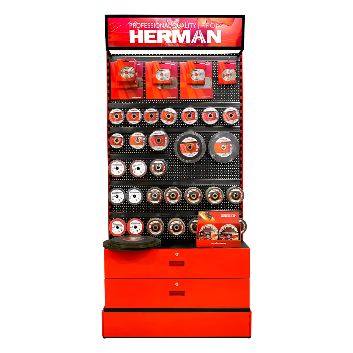 Verkaufsstand Panel MODUL SS P / H 1190+ Stück HERMAN Produkte 97800208
